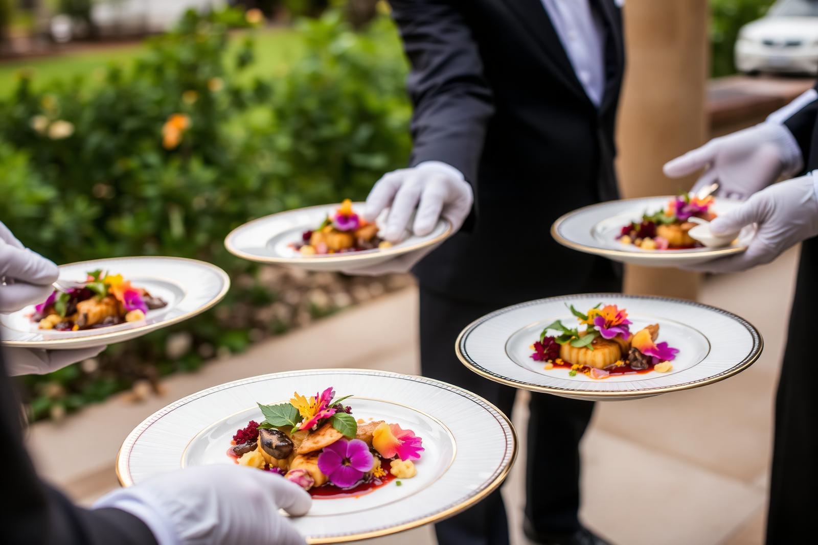 Plated fine-dining catering